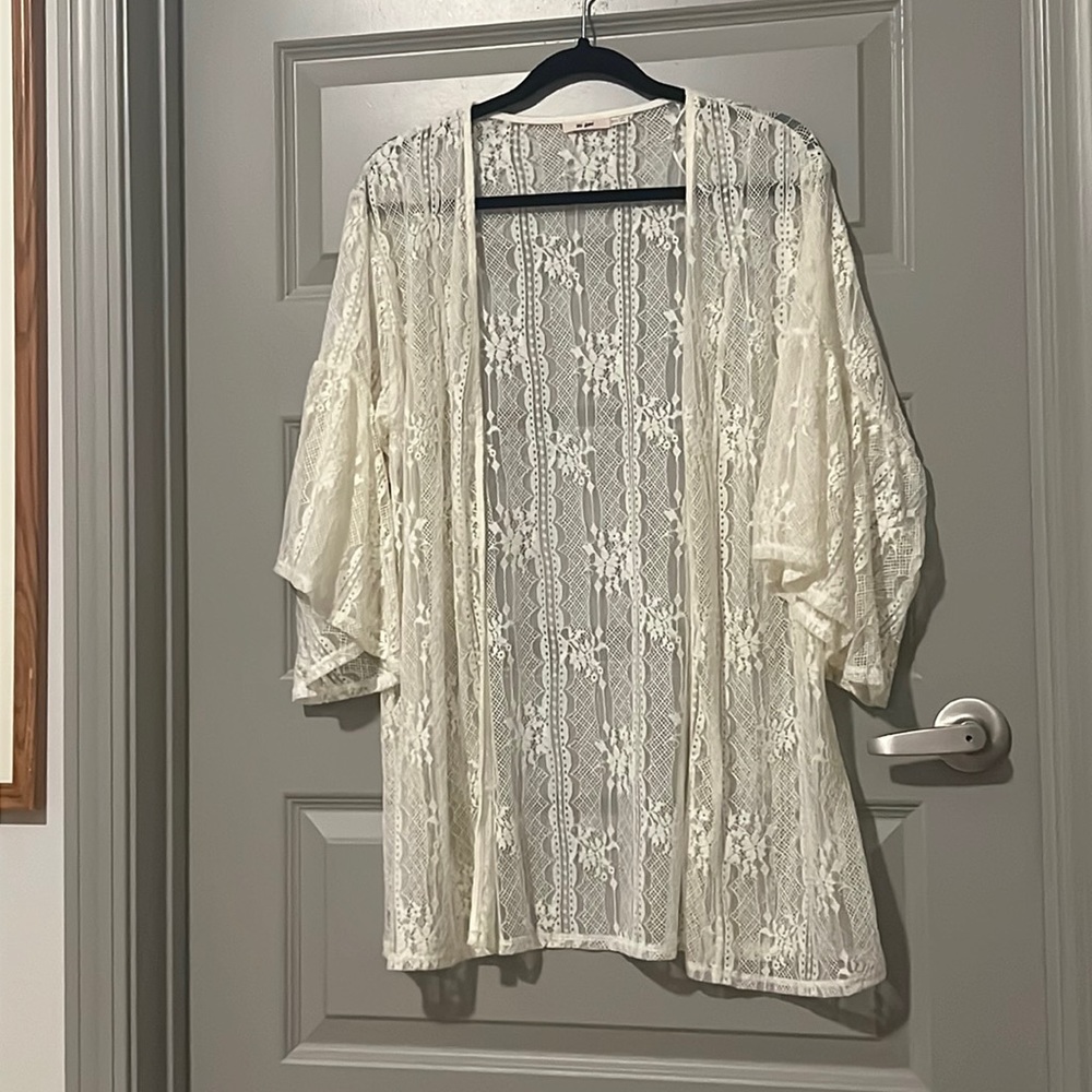 White lace kimono. One size